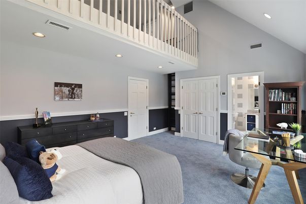 Bedroom, Interior, Recessed Lighting