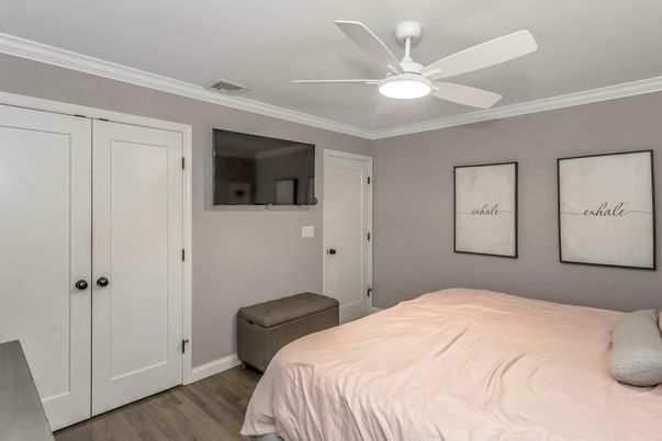 Bedroom, Interior, Wood Texture Flooring