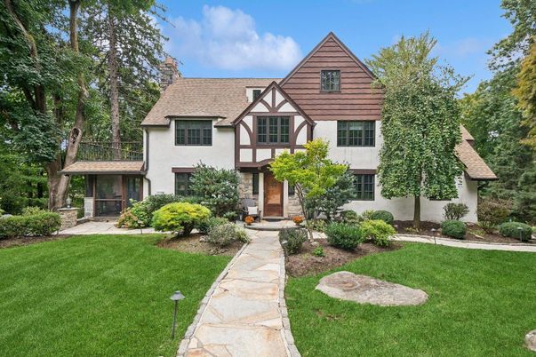Backyard, Exterior, Facade, Tudor Revival