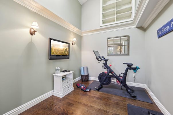 Fitness Equipment, Interior, Wood Texture Flooring