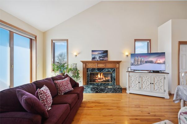 Fireplace, Interior, Living room, Wood Texture Flooring