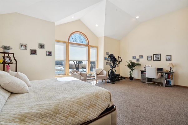 Bedroom, Fitness Equipment, Home Office, Interior, Recessed Lighting