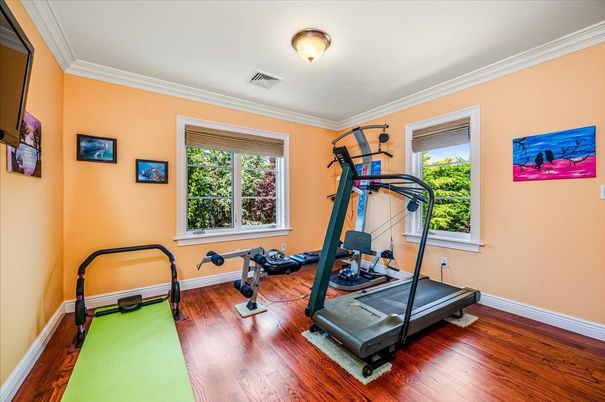 Fitness Equipment, Interior, Wood Texture Flooring
