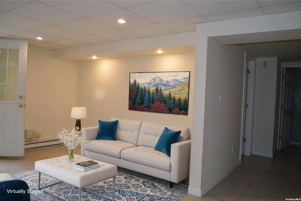 Interior, Living room, Recessed Lighting