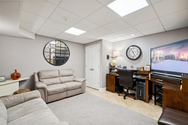 Home Office, Interior, Recessed Lighting