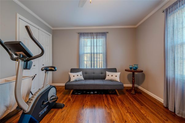 Fitness Equipment, Interior, Wood Texture Flooring