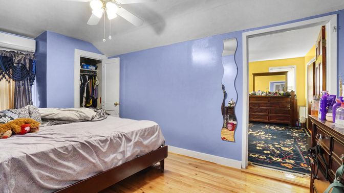 Bedroom, Interior, Wood Texture Flooring