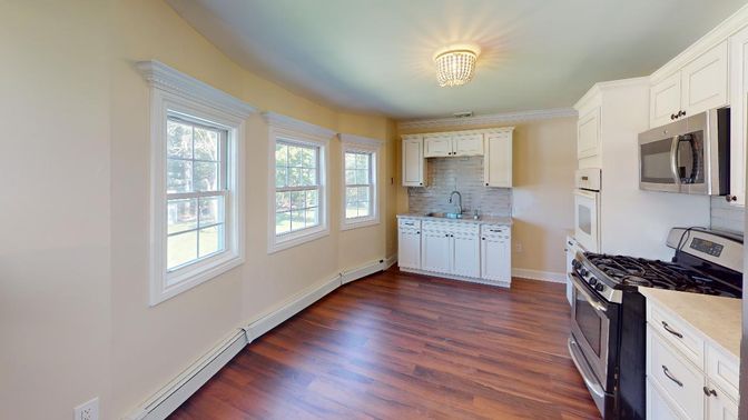 Interior, Kitchen, Wood Texture Flooring