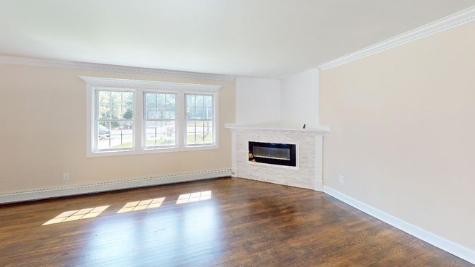 Empty room, Fireplace, Interior, Wood Texture Flooring