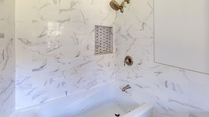 Bathroom, Interior, Marble Walls