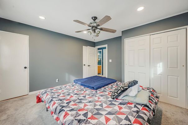 Bedroom, Interior, Recessed Lighting