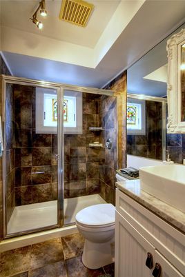 Bathroom, Glass Shower, Interior