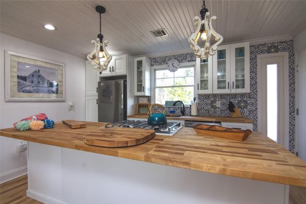 Chandelier, Interior, Kitchen, Pendant Lights, Recessed Lighting, Wood Texture Flooring
