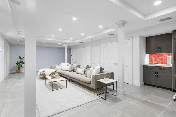 Interior, Living room, Recessed Lighting