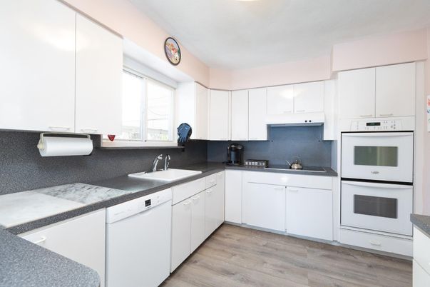 Interior, Kitchen, Wood Texture Flooring