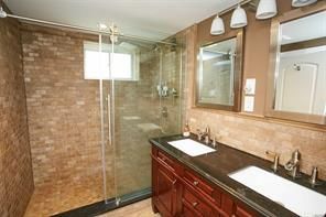 Bathroom, Dual Sink Vanities, Glass Shower, Interior