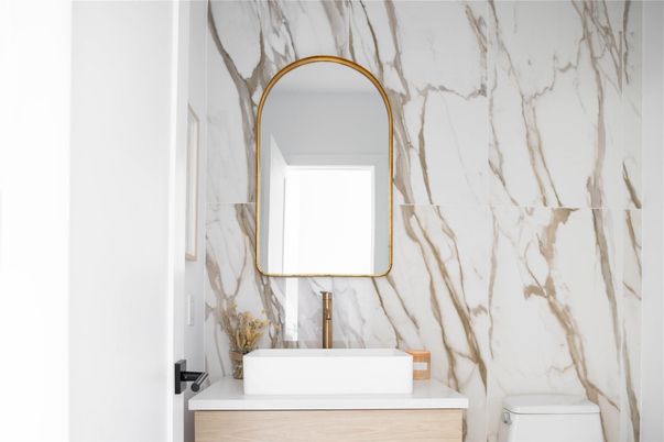 Bathroom, Interior, Marble Walls
