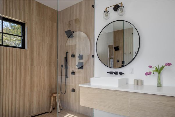 Bathroom, Glass Shower, Interior
