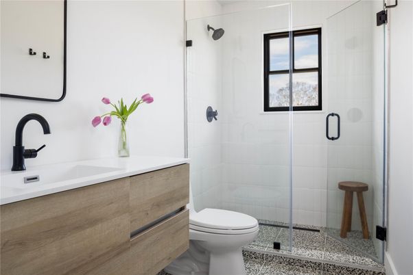 Bathroom, Glass Shower, Interior