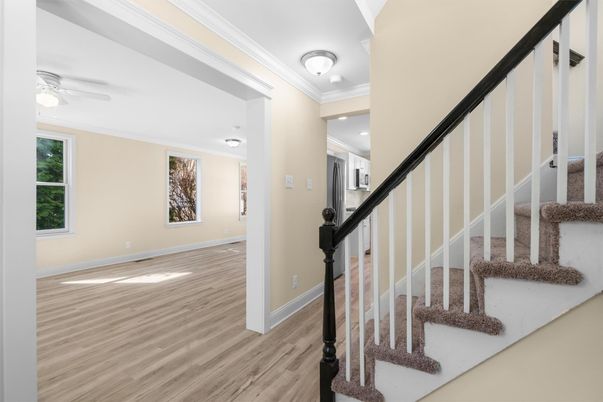 Empty room, Interior, Wood Texture Flooring