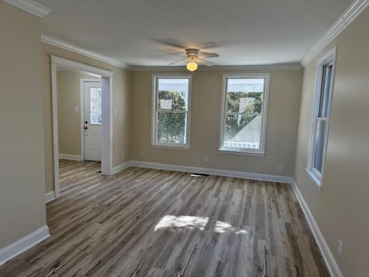 Empty room, Interior, Wood Texture Flooring
