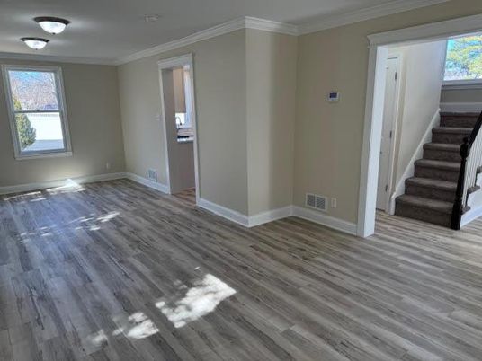 Empty room, Interior, Wood Texture Flooring