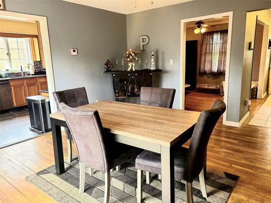 Dining room, Interior, Wood Texture Flooring