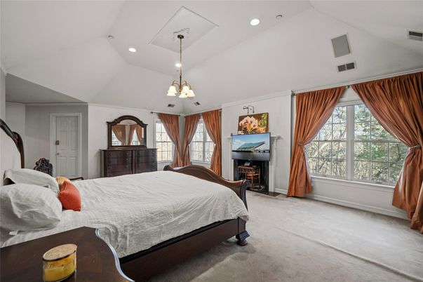 Bedroom, Interior, Pendant Lights, Recessed Lighting
