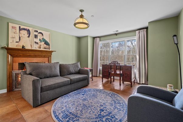 Dining room, Fireplace, Interior, Living room