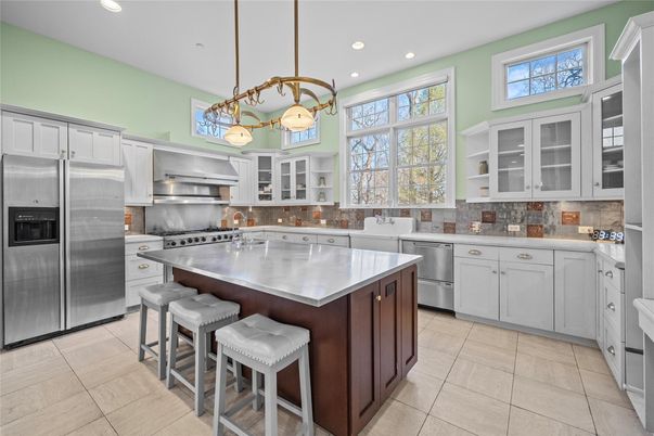 Interior, Kitchen, Pendant Lights, Recessed Lighting, Stainless Steel Appliances