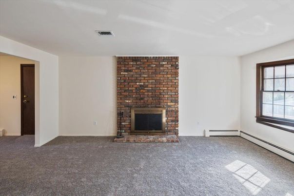 Empty room, Fireplace, Interior, Stone Walls
