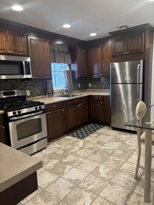 Interior, Kitchen, Recessed Lighting, Stainless Steel Appliances