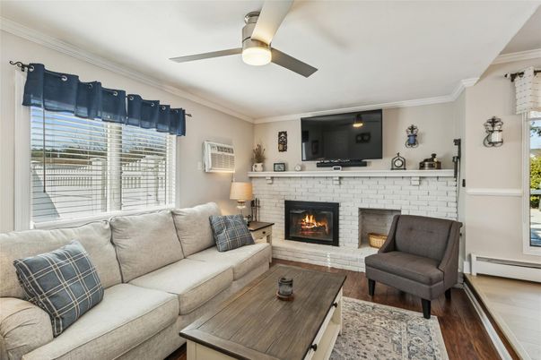 Fireplace, Interior, Living room, Wood Texture Flooring