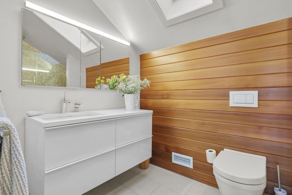 Bathroom, Interior, Wooden Walls
