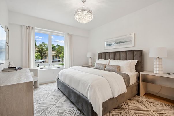 Bedroom, Chandelier, Interior