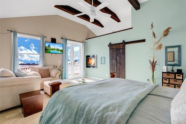 Bedroom, Interior, Wooden Beams