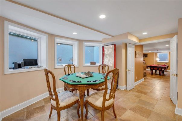 Billiard Table, Dining room, Game Room, Interior, Pendant Lights, Recessed Lighting
