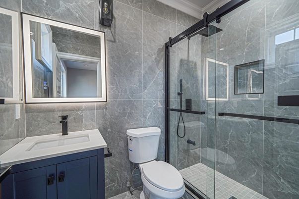 Bathroom, Glass Shower, Interior