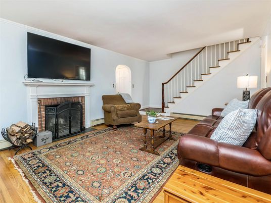 Fireplace, Interior, Living room, Wood Texture Flooring