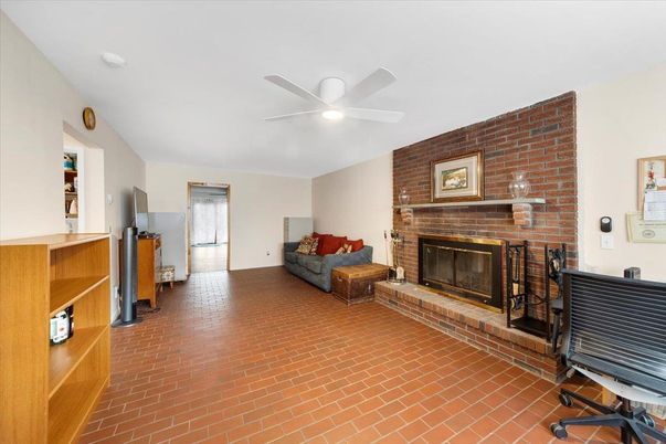 Fireplace, Interior, Stone Walls
