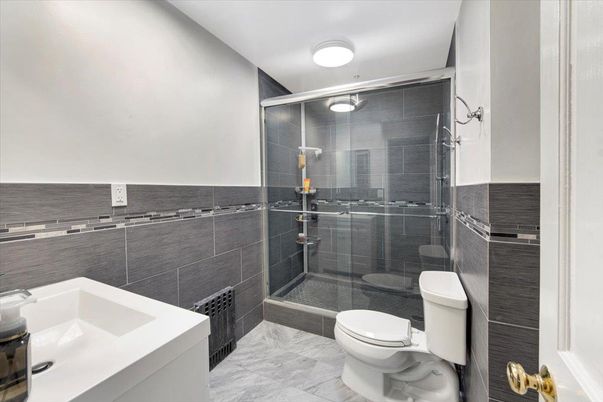 Bathroom, Glass Shower, Interior, Marble