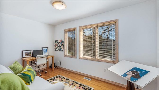 Home Office, Interior, Wood Texture Flooring