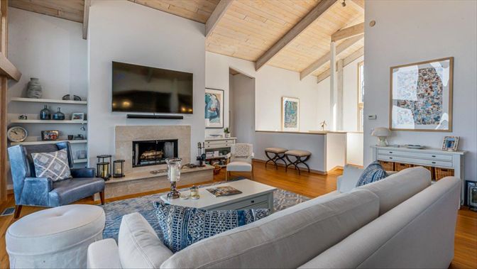 Fireplace, Interior, Living room, Wooden Beams, Wooden Ceilings, Wood Texture Flooring