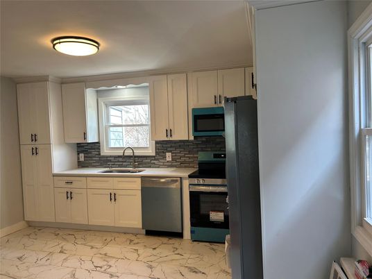 Interior, Kitchen, Marble, Stainless Steel Appliances