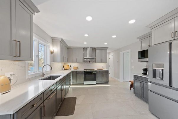 Interior, Kitchen, Recessed Lighting, Stainless Steel Appliances