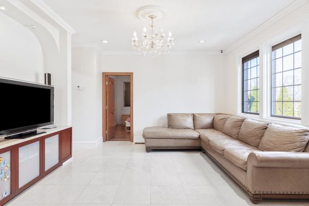 Chandelier, Interior, Living room, Recessed Lighting