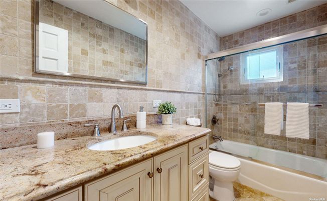 Bathroom, Glass Shower, Interior, Stone Walls