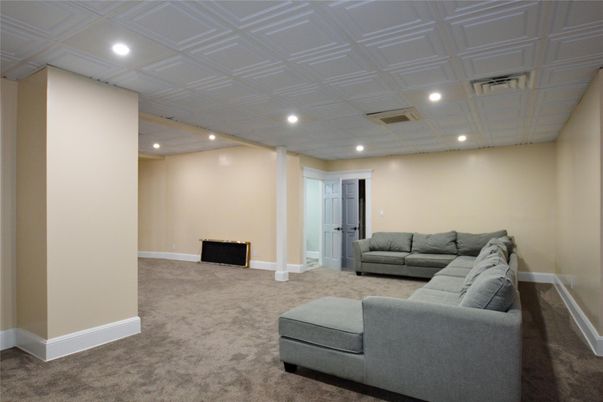 Interior, Living room, Recessed Lighting