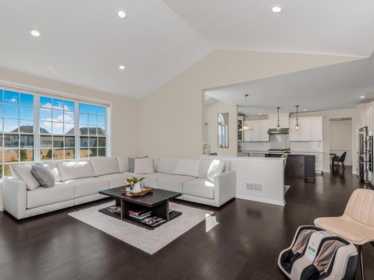 Interior, Kitchen, Living room, Pendant Lights, Recessed Lighting, Stainless Steel Appliances, Wood Texture Flooring