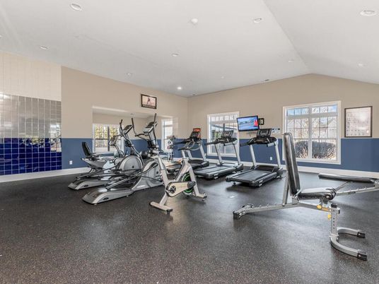 Fitness Equipment, Gym, Interior, Recessed Lighting